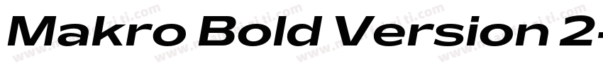 Makro Bold Version 2字体转换
